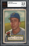 1952 Topps #332 Tony Bartirome Pirates BVG 2.5 GD-VG 537912