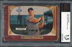 1955 Bowman #202 Mickey Mantle Yankees BVG 1.5 FR 537918