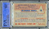 1953 Johnston Cookies #016 Ebba St. Claire Braves PSA 7 NM 537947