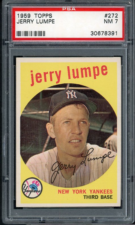 1959 Topps Baseball #272 Jerry Lumpe Yankees PSA 7 NM 537958