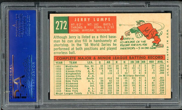 1959 Topps Baseball #272 Jerry Lumpe Yankees PSA 7 NM 537958
