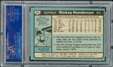 1980 Topps Baseball #482 Rickey Henderson A's PSA 7 NM 537967