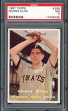 1957 Topps Baseball #256 Ron Kline Pirates PSA 7 NM 537981