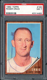 1962 Topps Baseball #183 Roger Craig Mets PSA 7 NM 537983