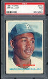 1957 Topps Baseball #115 Jim Gilliam Dodgers PSA 7 NM 537985