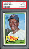 1965 Topps Baseball #129 Bennie Daniels Senators PSA 8 NM/MT 537998