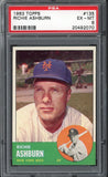 1963 Topps Baseball #135 Richie Ashburn Mets PSA 6 EX-MT 538001