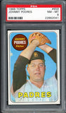 1969 Topps Baseball #659 Johnny Podres Padres PSA 8 NM/MT 538008