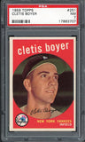 1959 Topps Baseball #251 Clete Boyer Yankees PSA 7 NM 538010