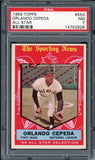 1959 Topps Baseball #553 Orlando Cepeda A.S. Giants PSA 7 NM 538023