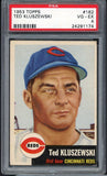 1953 Topps Baseball #162 Ted Kluszewski Reds PSA 4 VG-EX 538049