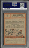 1962 Topps Football #039 Don Meredith Cowboys PSA 3 VG 538060