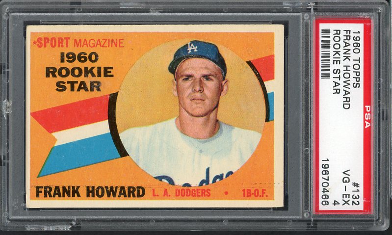 1960 Topps Baseball #132 Frank Howard Dodgers PSA 4 VG-EX 538079