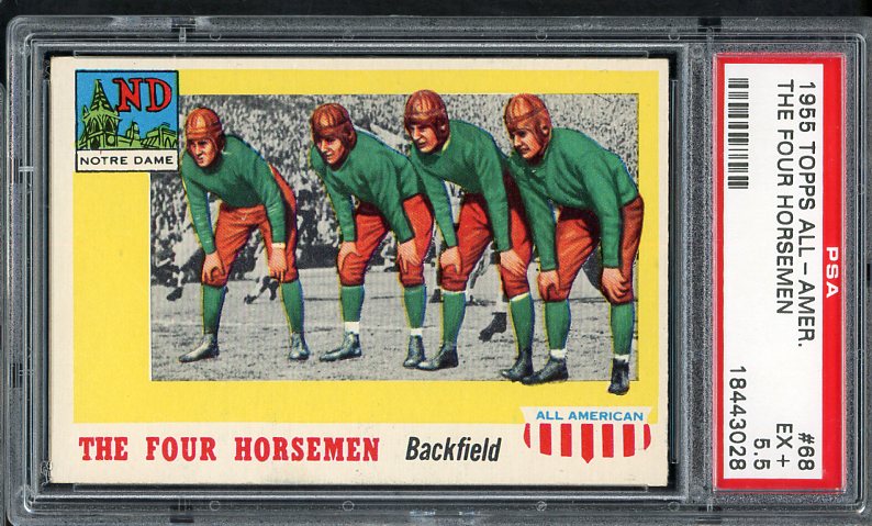 1955 Topps Football #068 Four Horsemen Notre Dame PSA 5.5 EX+ 538098