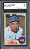 1968 Topps Baseball #027 Gil Hodges Mets PCA 9 MINT 538109