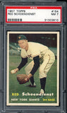 1957 Topps Baseball #154 Red Schoendienst Giants PSA 7 NM 538163