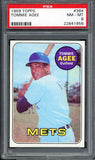 1969 Topps Baseball #364 Tommie Agee Mets PSA 8 NM/MT 538166