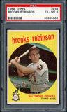 1959 Topps Baseball #439 Brooks Robinson Orioles PSA 6 EX-MT 538196