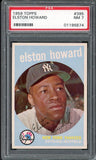 1959 Topps Baseball #395 Elston Howard Yankees PSA 7 NM 538215