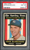 1959 Topps Baseball #117 John Blanchard Yankees PSA 8 NM/MT 538220