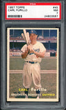 1957 Topps Baseball #045 Carl Furillo Dodgers PSA 7 NM 538254