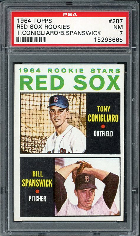 1964 Topps Baseball #287 Tony Conigliaro Red Sox PSA 7 NM 538263