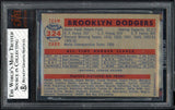 1957 Topps Baseball #324 Brooklyn Dodgers Team BVG 5 EX 538287