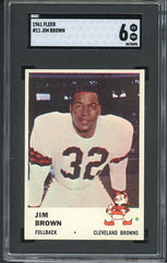 1961 Fleer Football #011 Jim Brown Browns SGC 6 EX-MT 538289