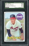 1969 Topps Baseball #355 Phil Niekro Braves SGC 5.5 EX+ 538306