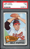 1965 Topps Baseball #270 Milt Pappas Orioles PSA 7 NM 538334