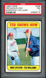 1969 Topps Baseball #539 Ted Williams Mike Epstein PSA 7 NM 538337