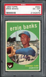 1959 Topps Baseball #350 Ernie Banks Cubs PSA 6 EX-MT 538341
