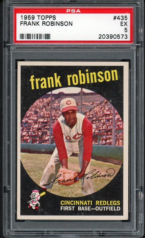 1959 Topps Baseball #435 Frank Robinson Reds PSA 5 EX 538359