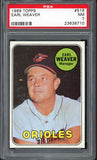 1969 Topps Baseball #516 Earl Weaver Orioles PSA 7 NM 538370
