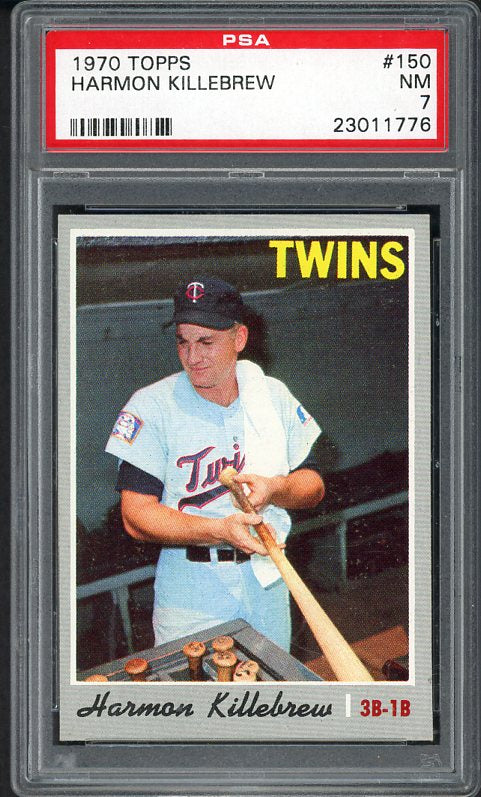 1970 Topps Baseball #150 Harmon Killebrew Twins PSA 7 NM 538388