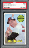 1969 Topps Baseball #550 Brooks Robinson Orioles PSA 7 NM 538389