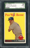 1958 Topps Baseball #375 Pee Wee Reese Dodgers SGC 4 VG-EX 538427