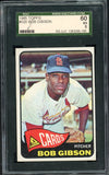 1965 Topps Baseball #320 Bob Gibson Cardinals SGC 5 EX 538429