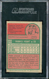 1975 Topps Baseball #223 Robin Yount Brewers SGC 7 NM 538436