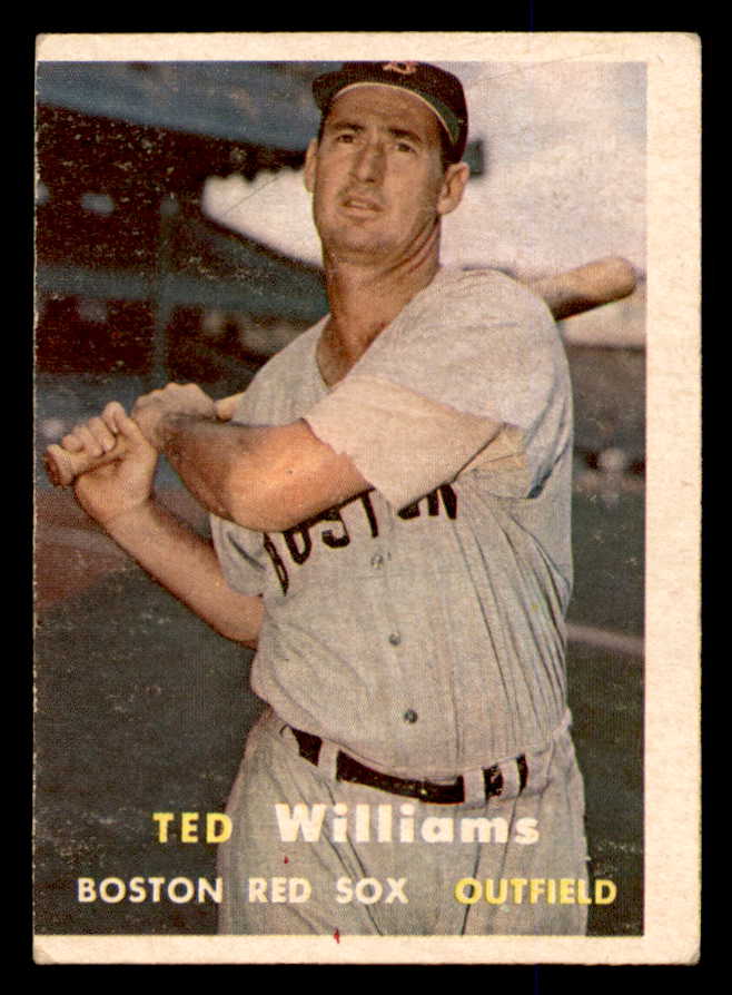 1957 Topps Baseball #001 Ted Williams Red Sox VG-EX 538438