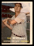 1957 Topps Baseball #001 Ted Williams Red Sox VG-EX 538438