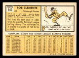 1963 Topps Baseball #540 Roberto Clemente Pirates VG-EX 538445