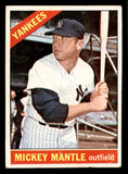 1966 Topps Baseball #050 Mickey Mantle Yankees GD-VG 538447