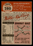 1953 Topps Baseball #280 Milt Bolling Red Sox VG-EX 538470