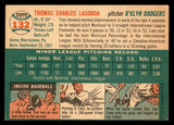 1954 Topps Baseball #132 Tom Lasorda Dodgers EX 538471