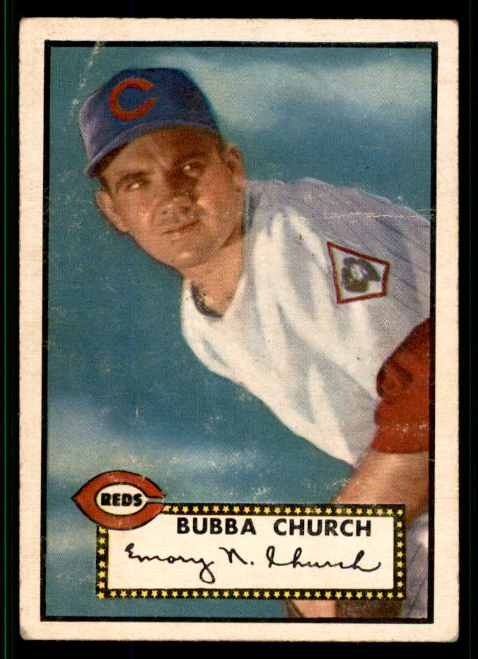 1952 Topps Baseball #323 Bubba Church Reds VG-EX 538473