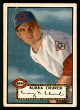 1952 Topps Baseball #323 Bubba Church Reds VG-EX 538473