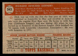 1952 Topps Baseball #343 Dick Gernert Red Sox VG-EX 538475