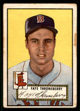 1952 Topps Baseball #376 Faye Throneberry Red Sox Good 538476