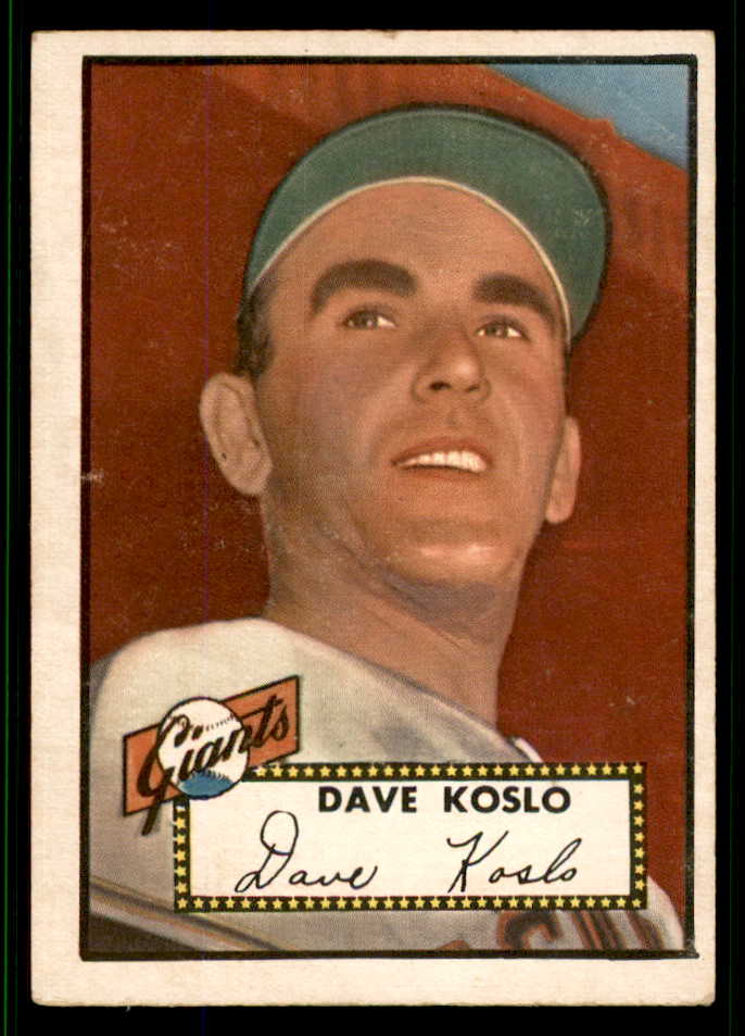 1952 Topps Baseball #336 Dave Koslo Giants VG-EX 538480